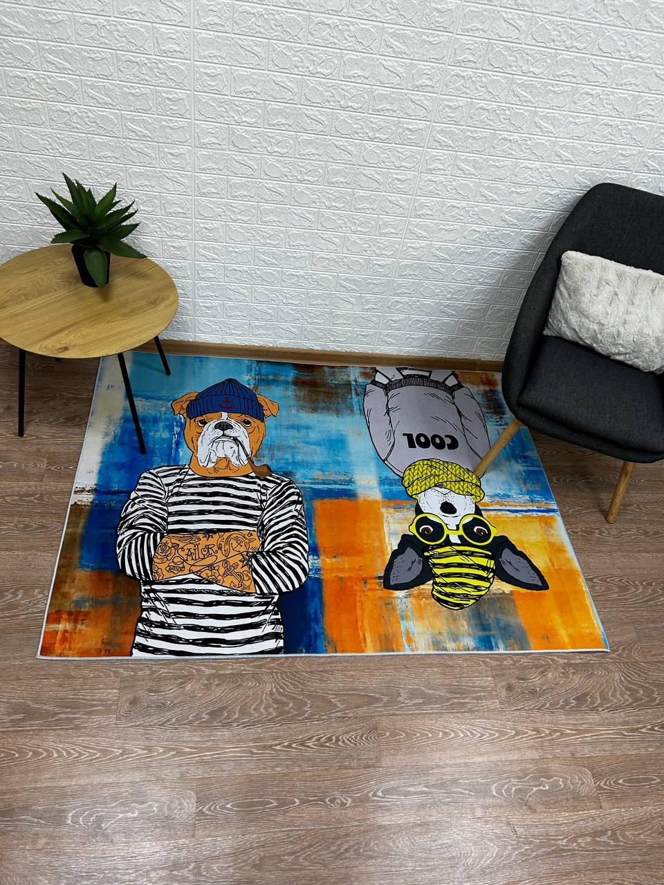 120х160см .Килим «Круті собаки»