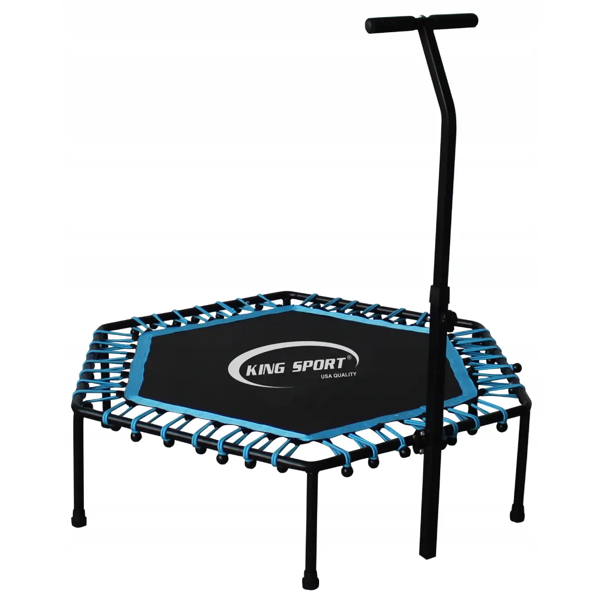 Фитнес батут с ручкой King Sport 130см Blue