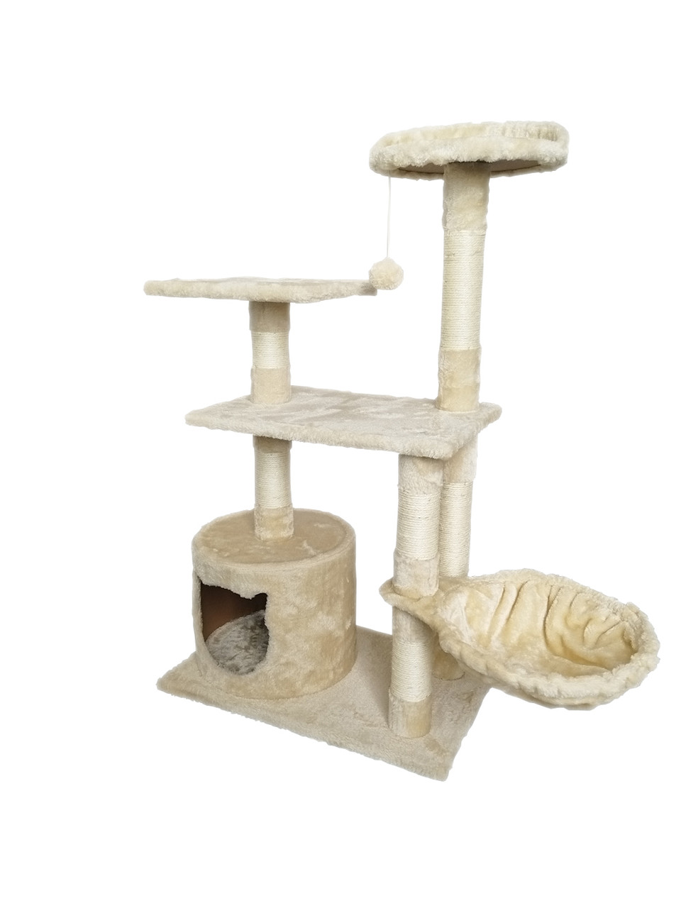 Кігтеточка, будиночок, ганчірка для кішок Avko CatTree 1306 Beige
