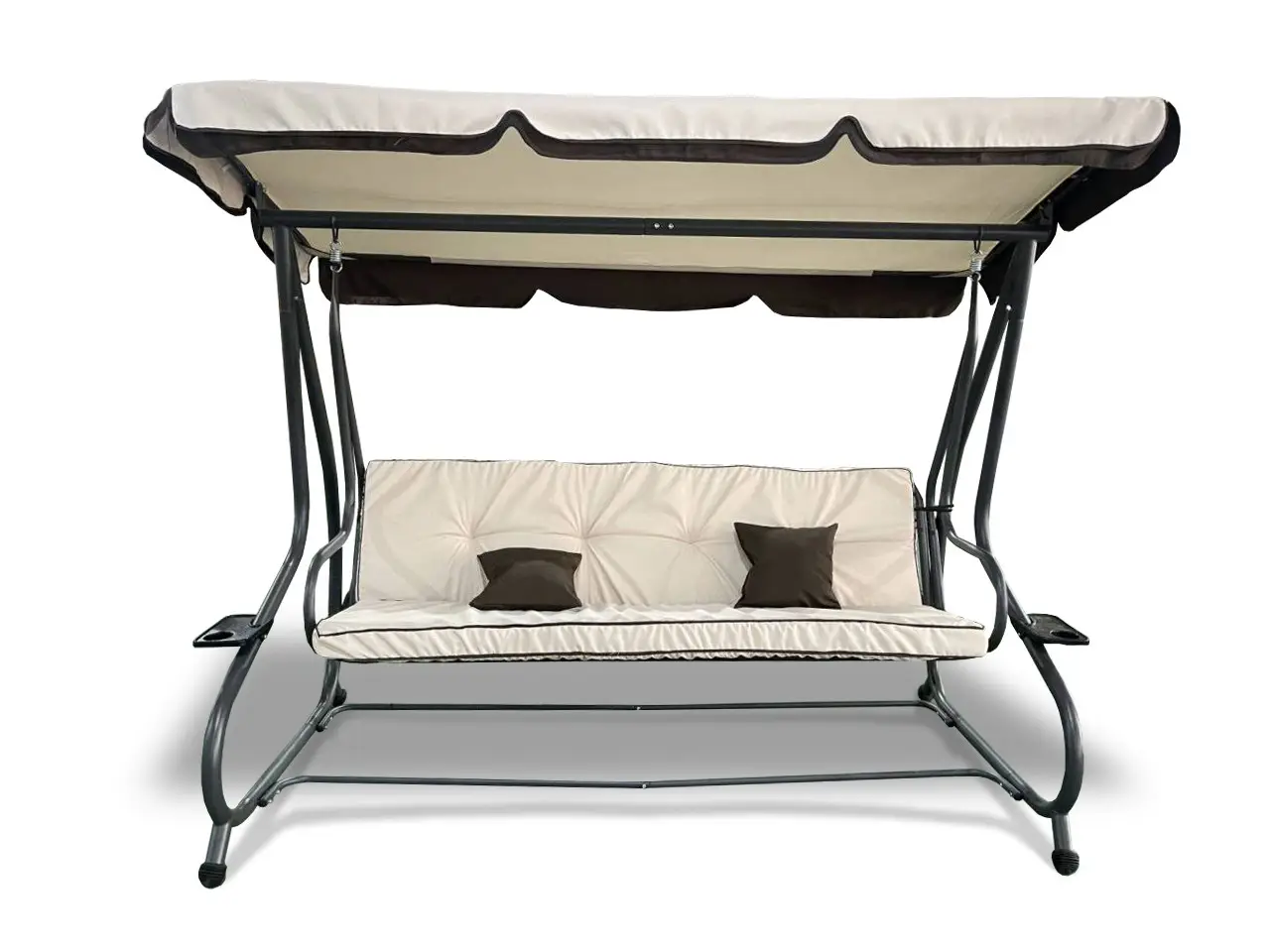 Садовая раскладная 4 местная качеля Avko Relax Plus Beige ARSC18733