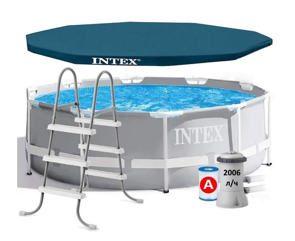 Каркасный бассейн Intex 26706-3 New (Диаметр 305 x Высота 99см) Prism Frame Pool