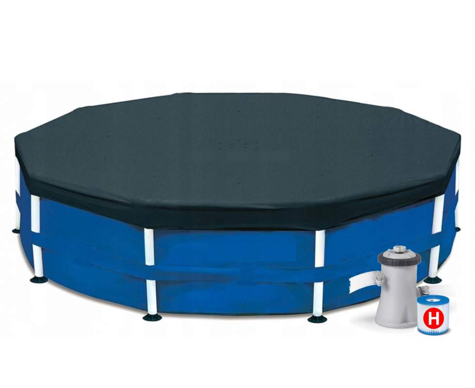 Каркасный бассейн IntIntex 28202-3 New, 305 x 76 см (в комплекте с тентом 28030)