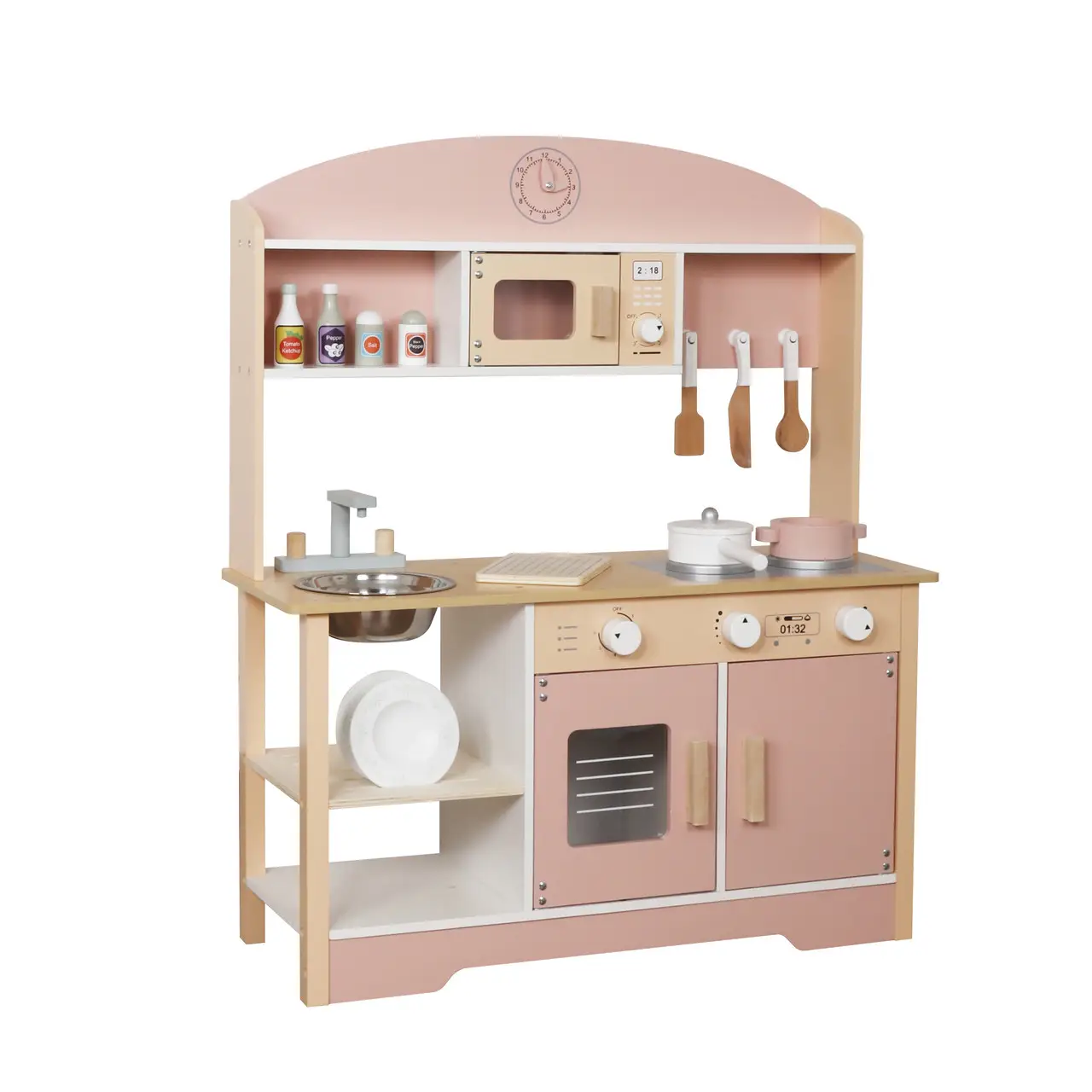 Детская деревянная кухня AVKO Парма Pink