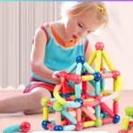 Детский магнитный 3D конструктор  92 детали