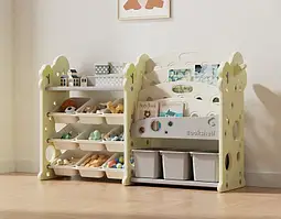 Стеллаж с контейнерами + книжная полка 2в1 “Tree XL” Салатовый