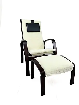 Кресло для отдыха с подставкой Avko ARC013 Walnut Beige