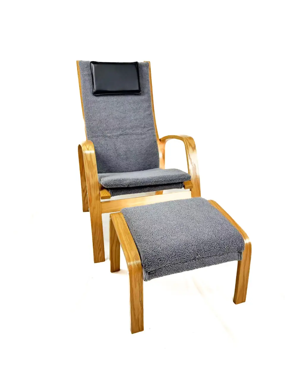 Кресло для отдыха с подставкой Avko ARC011 Natural Grey