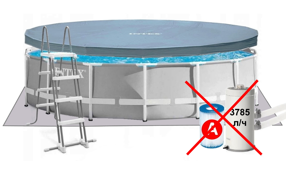 Intex 26726-1 New (Диаметр 457 x Высота 122см) Каркасный бассейн Prism Frame Pool