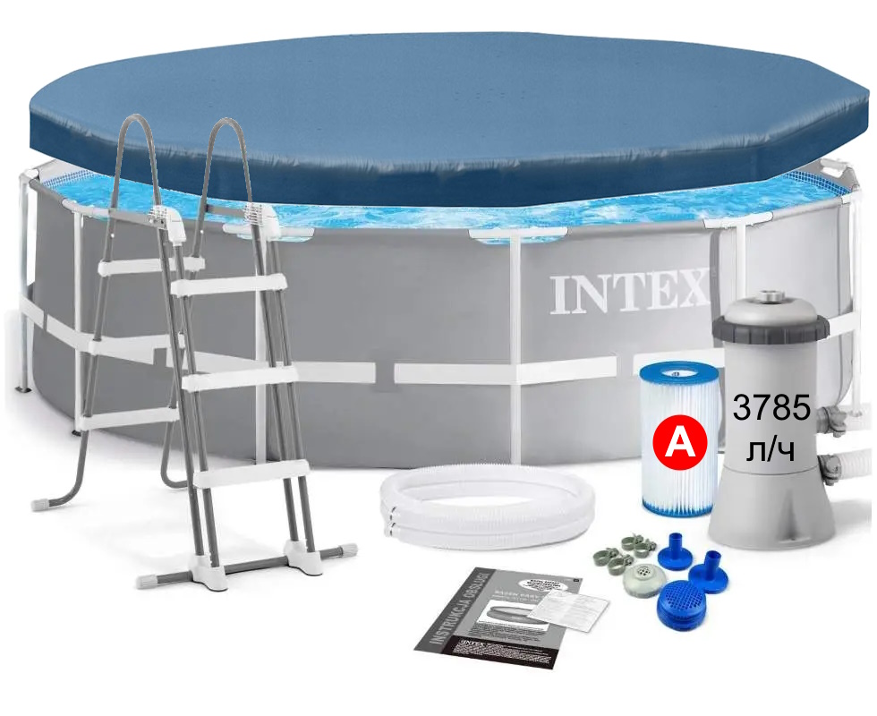 Каркасный бассейн Intex 26718-3 New,  366 x 122 см Prism Frame Pool