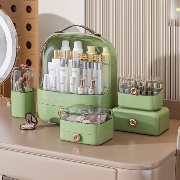 Переносной бьюти бокс Elegance Kit для хранения косметики и украшений. Настольный косметический органайзер