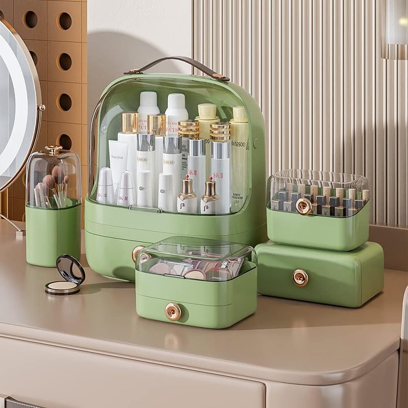Переносной бьюти бокс Elegance Kit для хранения косметики и украшений. Настольный косметический органайзер