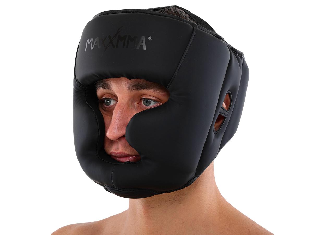 Шлем для бокса MaxxMMA GBH03 M черный
