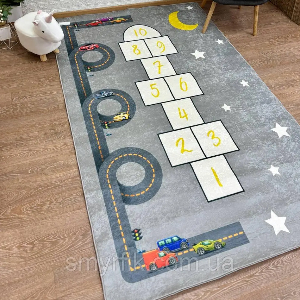 Килим детский «Классики на сером» 150х240 см