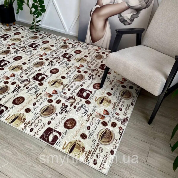 Турецкий безворсовый ковер для кухни "Лате" 160х230см