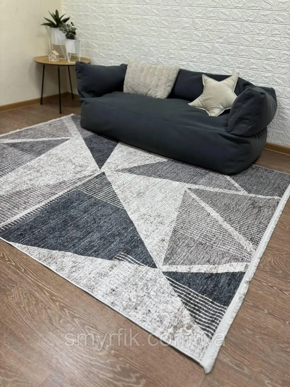 Современный безворсовой ковер «Mod04719» 80х300см