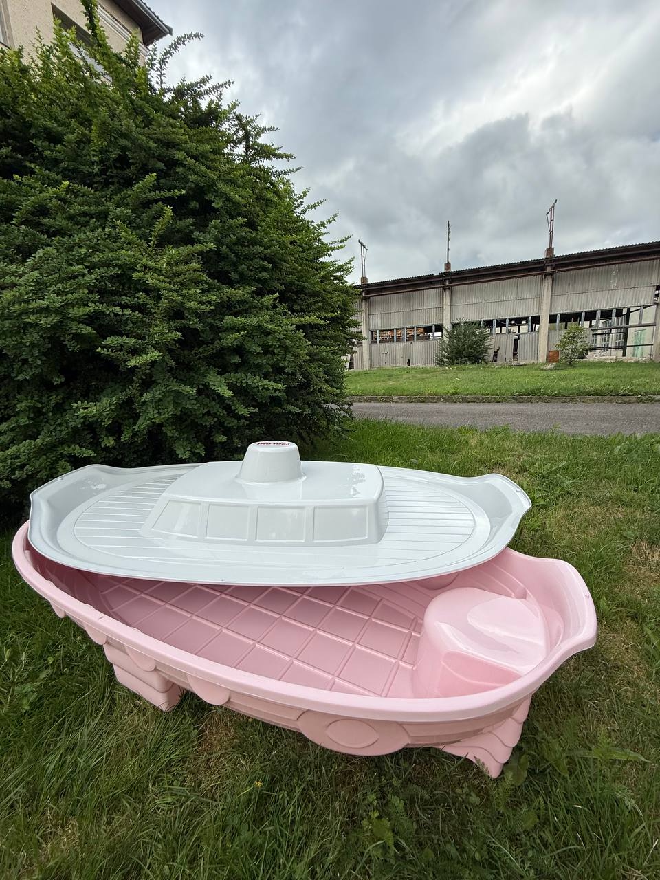 Песочница Кораблик Нежно Розовая 140х72х40 DOLONI
