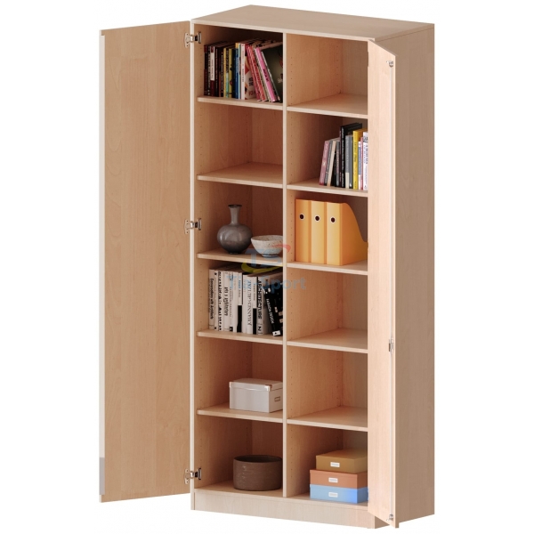 Шкаф для учебных материалов с полками (100×226×40 см) TIA-SPORT