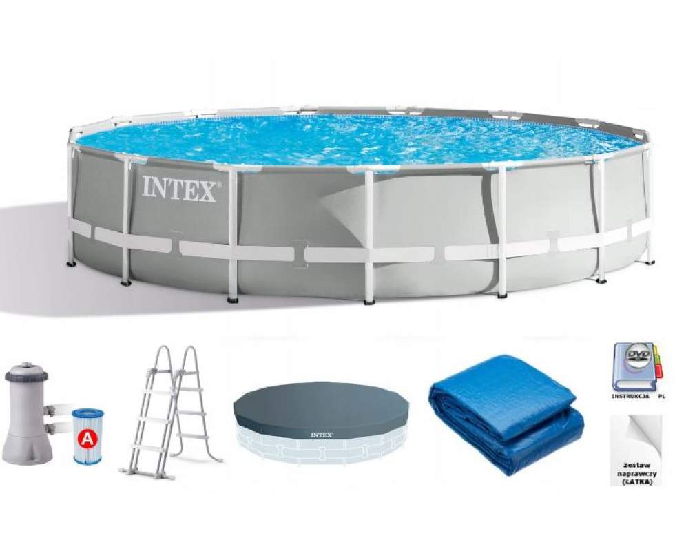 Каркасный бассейн Prism Frame Pool Intex 26724 (Диаметр 457 x Высота 107см)